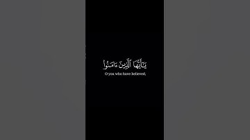 سورة الأحزاب_ الآية 56 _ تلاوة رائعة _ ❤️📖🤲