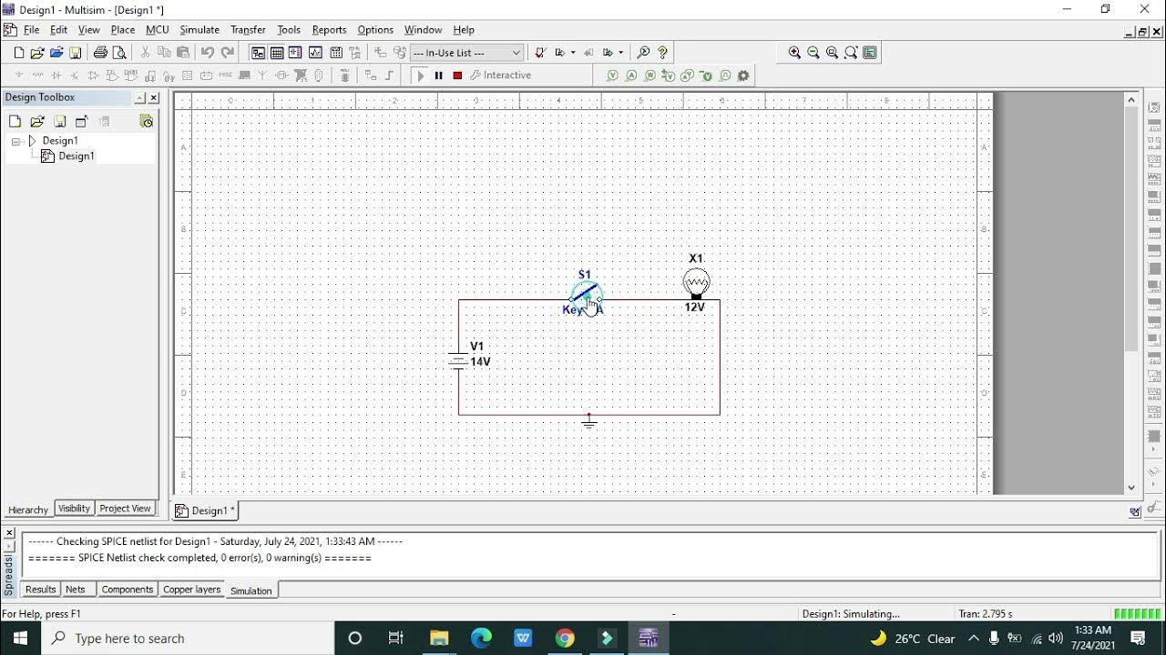 how to use switch in multisim switch with lamp in multisim switch