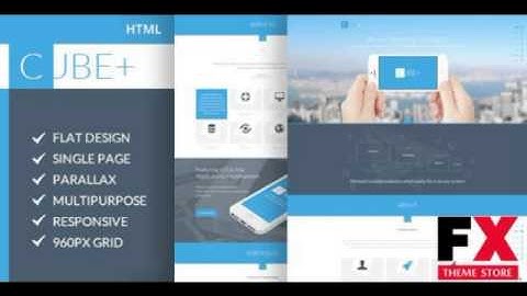 Preview Cube One-Page Parallax HTML Template TForest