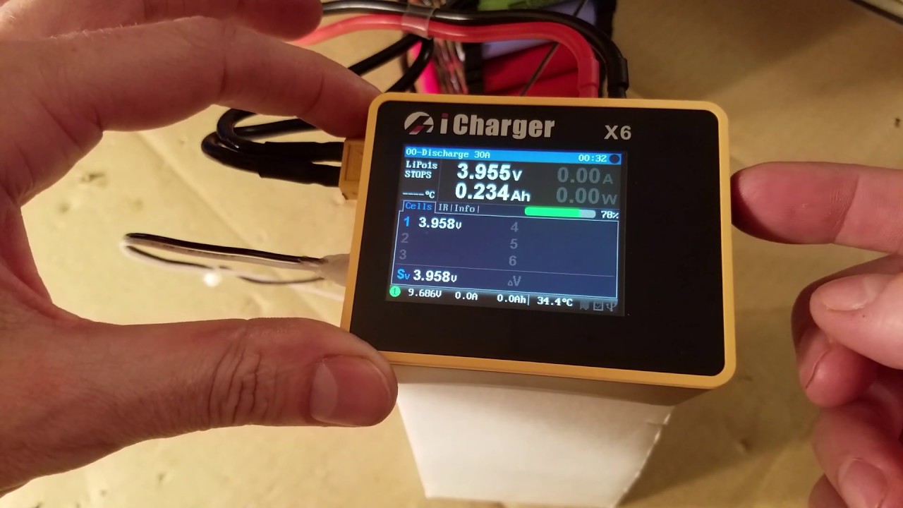 Testing a 300p 18650 Battery Pack with the iCharger X6