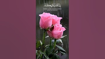 #سورة_الاحزاب #ان الله وملائكته يصلون علی النبي يا ايها الذين آمنوا صلوا عليه وسلموا تسليما