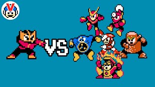Elec Man VS  MM2 Robot Masters - Requested Fight | Mega Man CPU Battle