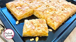 Mandarinenkuchen vom Blech 🍊🍊 mit Mandelkruste - soo saftig - Thermomix® TM5/TM6