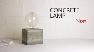 DIY - Lampe aus Beton // FREE TEMPLATE