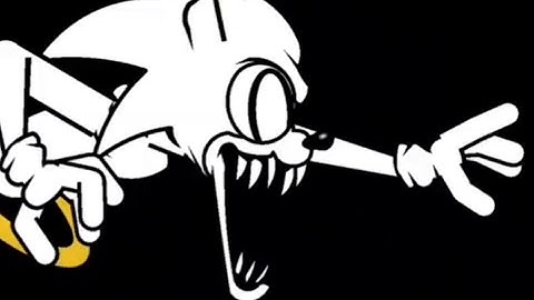 Sticknode/downloadlink/fnf/ Test Black and white sonic phase 2 side view.