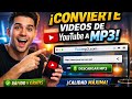 ¡Convierte Videos de YouTube a MP3 en SEGUNDOS! (Gratis y Sin Registro)
