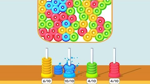 Color Bead Sort (by Virtual Projects) IOS Gameplay Video (HD)