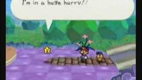 Paper Mario- Mario obtains the Lucky Star