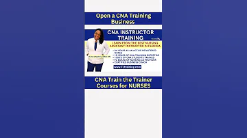 Be Your Own Boss CNA Train The Trainer Course For Nurses FloridaTraining 