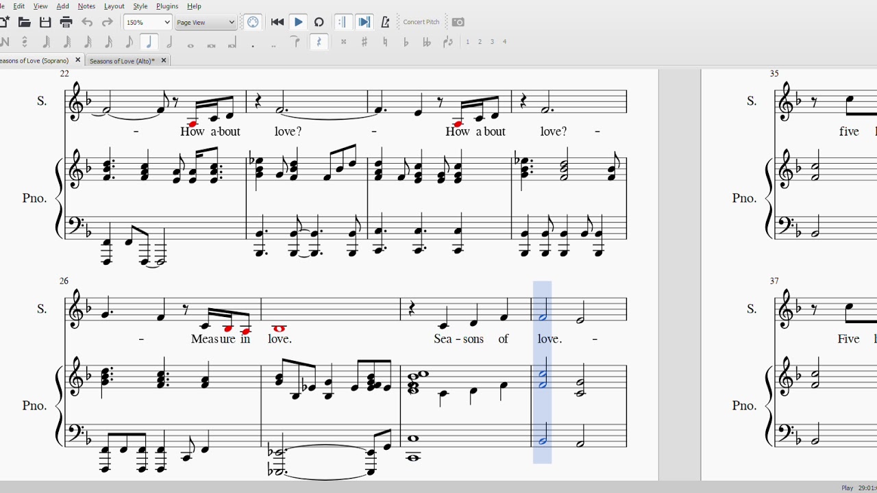 Seasons of Love (Soprano)