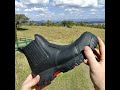 Step into comfort and safety with our elastic-sided, composite toe work boots that offer unbeatable