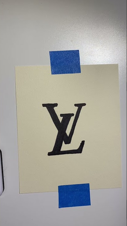 How to draw the Louis Vuitton logo #shorts 