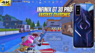 infinix Gt 30 Pro Bgmi Test 💯 Smooth+Extreme 120 FPS | Intense Clutches Gameplay 🔥