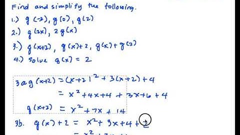 Precalculus 1.33 How to Use the Function Notation Part 3