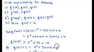 Precalculus 1.33 How to Use the Function Notation Part 3