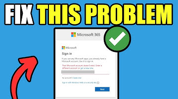 How To FIX Sign In Error That Microsoft Account Doesn