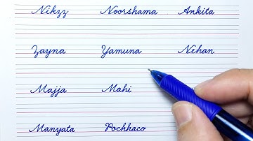 Beautiful Names in English Cursive Handwriting | Cursive Handwriting Signature | Cursive writing