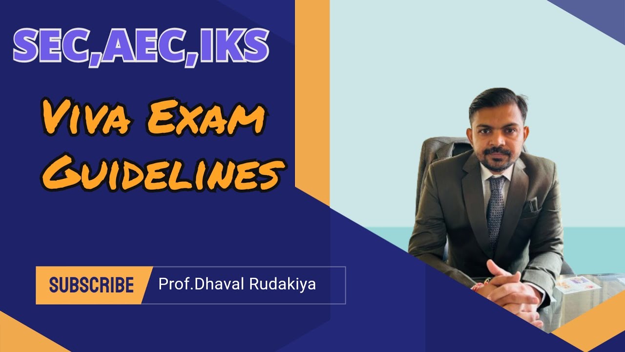 Gujarat University Viva Examination Guidelines SEC AEC IKS Subjects gujarat-university-viva-examination-guidelines-sec-aec-iks-subjects