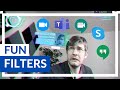 Using Snap Camera Filters in Video Meetings