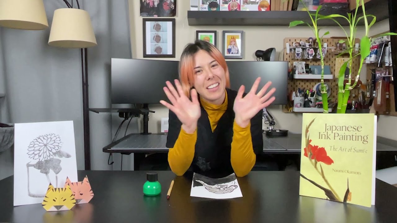 Sumi-e Tiger Tutorial | Community Day: Lunar New Year 2022 - YouTube
