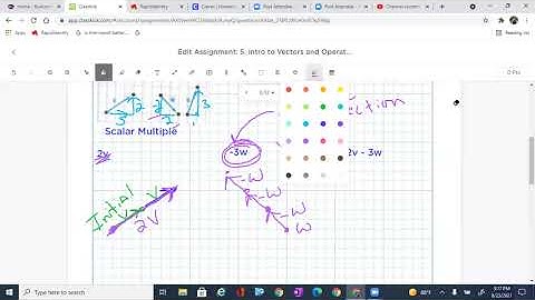 Vectors with Scalar Multiples   Drawing
