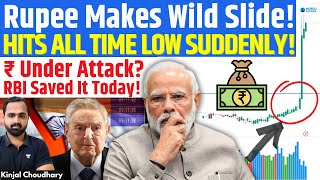 Rupee Falls To All-Time Low 89.5 Sudden Crash Explained- Soros Attack? Us-India Trade Shock? Kinjal