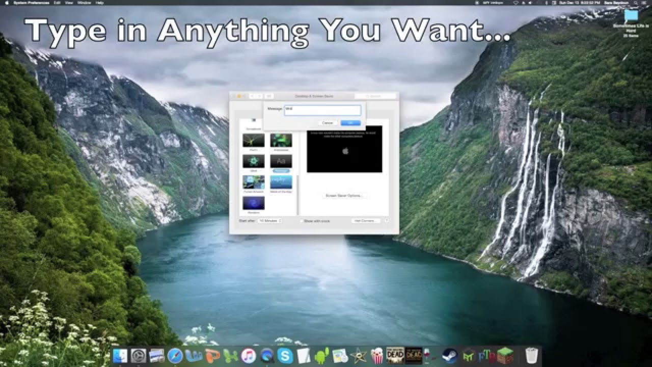 changing screen saver mac changing screen saver mac