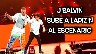 Lapizin sube al escenario a bailar X con J Balvin