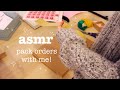 ☆ ASMR ☆ | PACK ORDERS WITH ME | Background Studio Aesthetic With Soft Music | No Talking