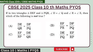 If in two triangles  DEF and  PQR,  ∠D=∠Q and ∠R=∠E, then which of the following is not true ?