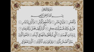 سورة الفجر  بصوت الشيخ حسن صالح 089