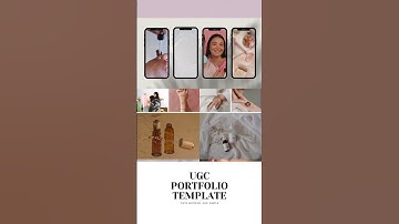 UGC PORTFOLIO CANVA WEBSITE TEMPLATE