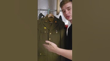 A quick guide to reading a WW2 Enlisted Class A Uniform  #army #wwii #ww2 #militaryhistory #history