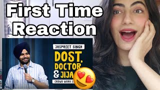 First time Reaction to Jaspreet Singh Crowd work Comedy | Stand up Comedy