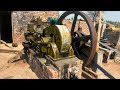Beautiful Starting Old Black Diesel Traditional Engine Part 20