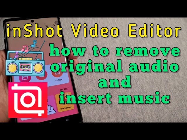 Quick fix: How to remove background music from video in inshot Edit audio in seconds