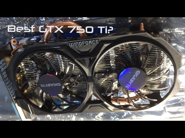 Gigabyte GTX 750 Ti Windforce Unboxing - YouTube