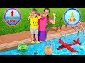 Oliver and Mom - Sink or Float Experiment