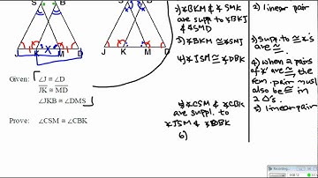Geometry - Triangle congruence proof d (cpctc) part 2.wmv