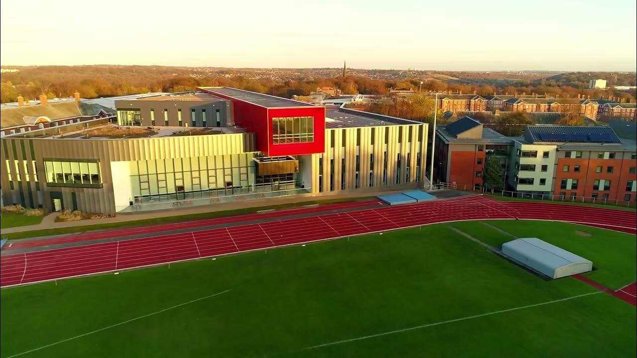 Leeds Beckett from above Headingley Campus YouTube