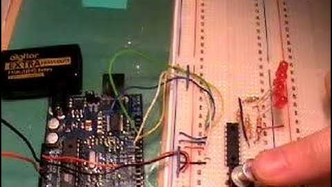 Demo of Arduino with MCP23S08 8-bit SPI I/O Expander