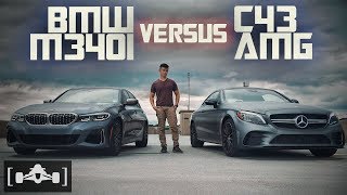 2020 BMW M340i vs. Mercedes C43 AMG Comparison | Review + Roll Race - Sponsored by MotorEnvy.com