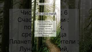 #значениеимени #Анатолий #природа #анализ #секрет #имя