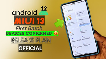 [ Official ] MIUI 13 Global Launch, List Of First Batch Devices Will Get MIUI 13 Based on Android 12