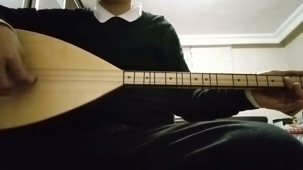 Penceresi Cam Cama Muallim Türküsü | Kısa Sap Bağlama Solfej