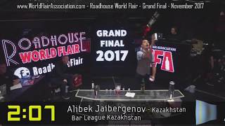 Alibek Jaibergenov Roadhouse World Flair Grand Final (Exhibition Round)
