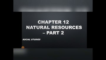 Class 5 Chapter 12 Natural Resources- Part 2