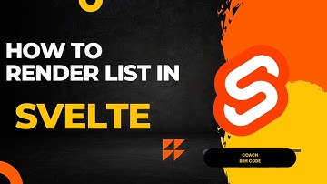List Rendering in Svelte #10 | RDH Code | How to render list in svelte