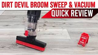 Dirt Devil Boom Vac Cordless Sweep and Vacuum BD45000V QUICK REVIEW