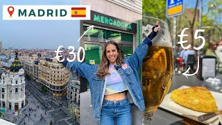 How much I spend living in Madrid Spain 🇪🇸 | A week in my life with prices 🤑 | Food, Rent, Going out